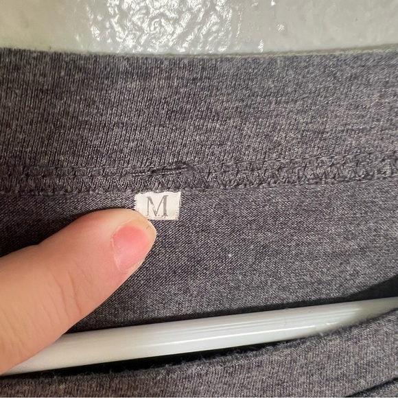 Crewneck Sweatshirt Gray Orange Rainbow Good Vibes M - Picture 11 of 12